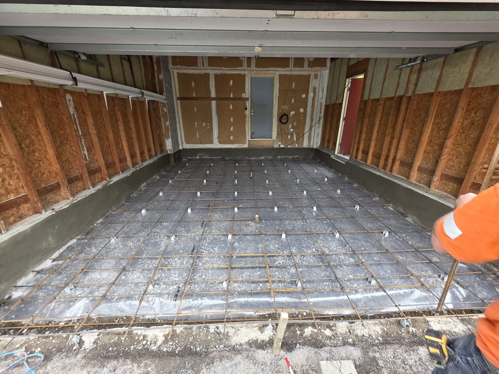 Finished basement living space